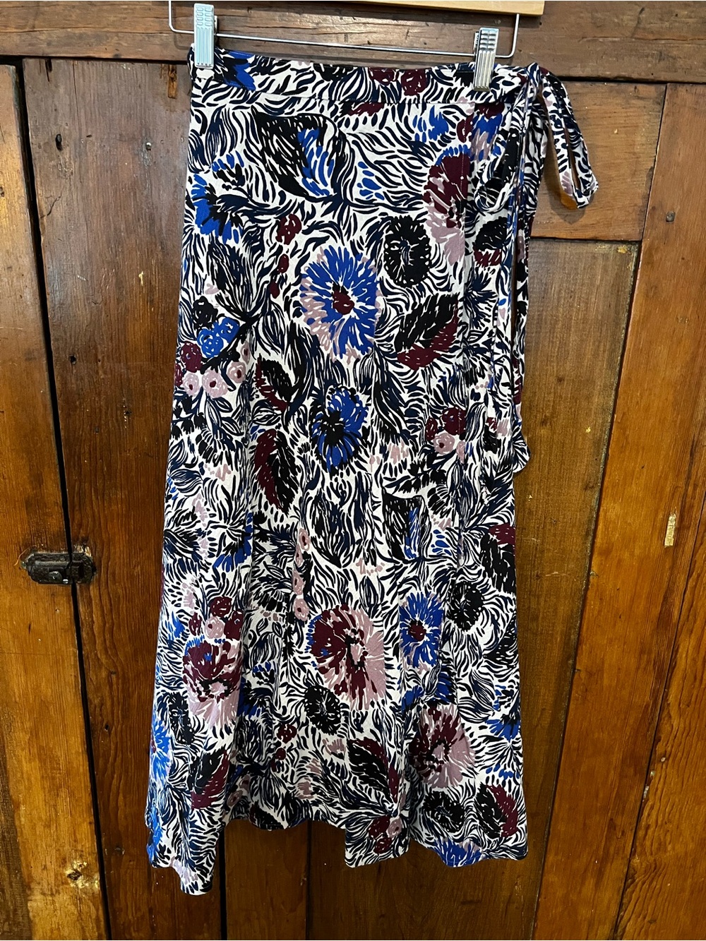 Madewell Wrap Skirt in Dutch Garden size XS